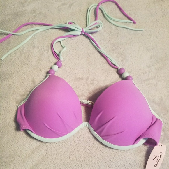 VICTORIAS SECRET CROCHET /"THE FABULOUS/" THE FLIRT BANDEAU/" SWIM SET NWT